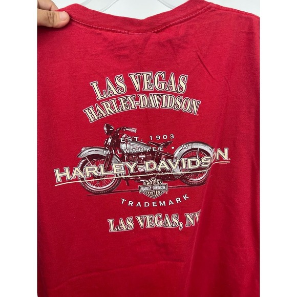 Harley Davidson T-Shirt La Vegas Men's Size XL - Picture 3 of 4